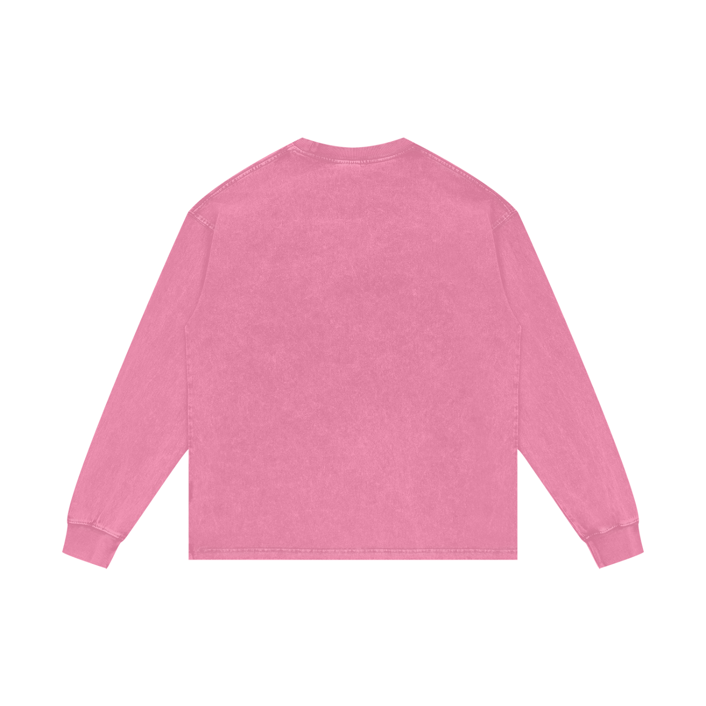 MEN'S ACID WASH PINK LONG SLEEVE